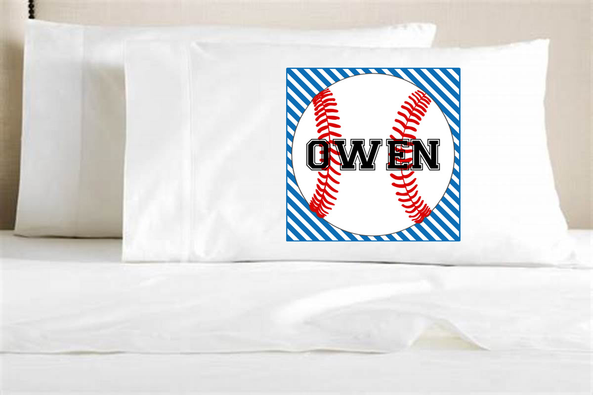 1149 - BASEBALL SQUARE - PILLOWCASE