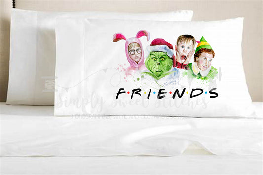 1135 - CHRISTMAS FRIENDS - PILLOWCASE