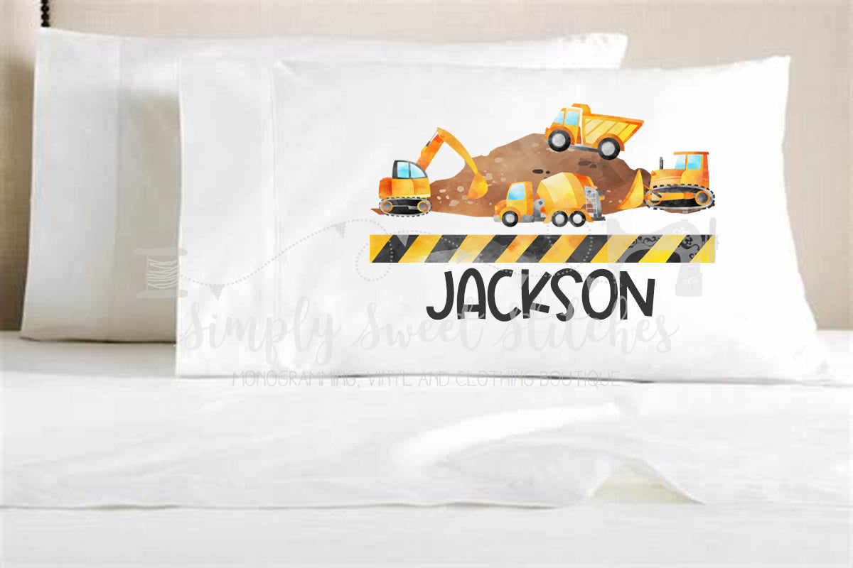 1137 - CONSTRUCTION SITE - PILLOWCASE