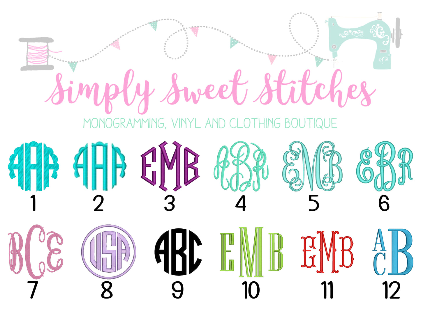 0014 - CUSTOM - PERSONALIZATION ONLY - MEDIUM SIZE (6" - 8") MONOGRAM- CUSTOMER PROVIDES BLANK