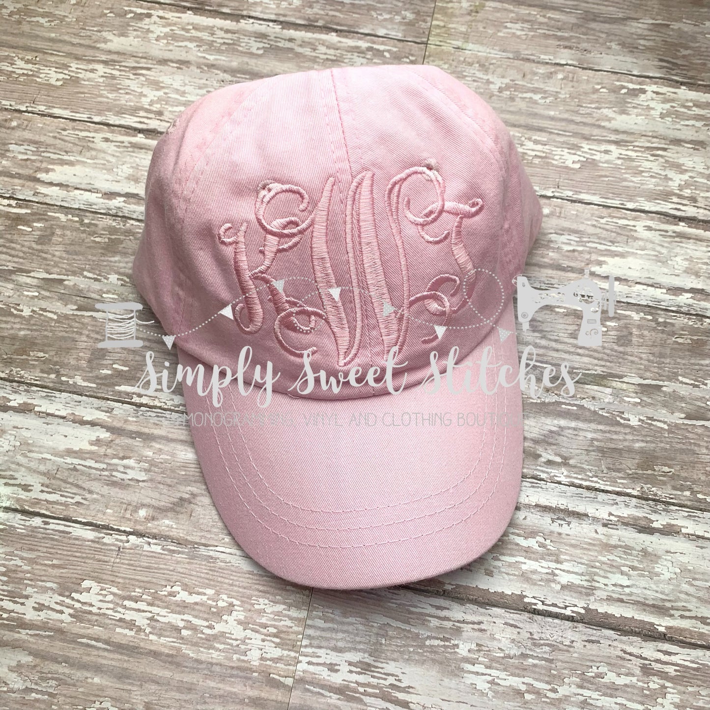 1068 - MONOGRAMMED BASEBALL HAT