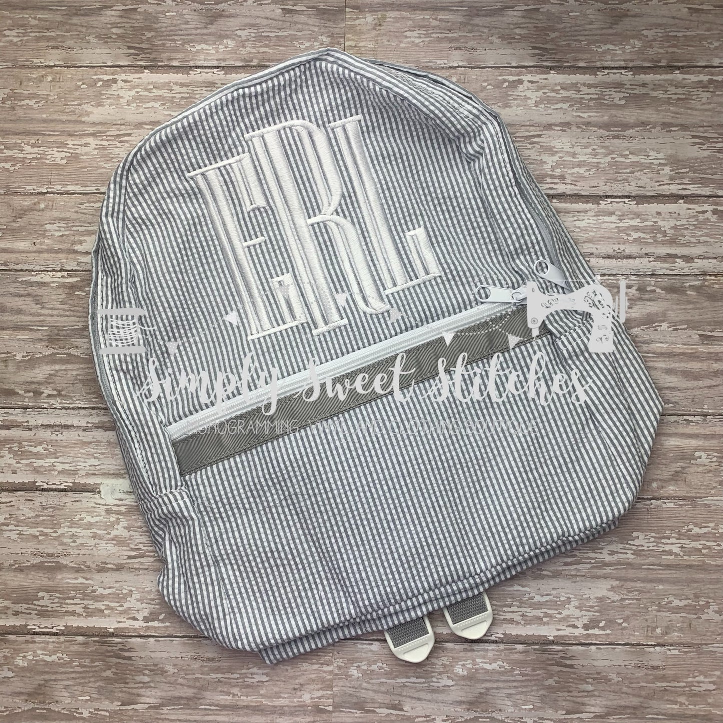 1134 - MONOGRAM - EMBROIDERY BACKPACK
