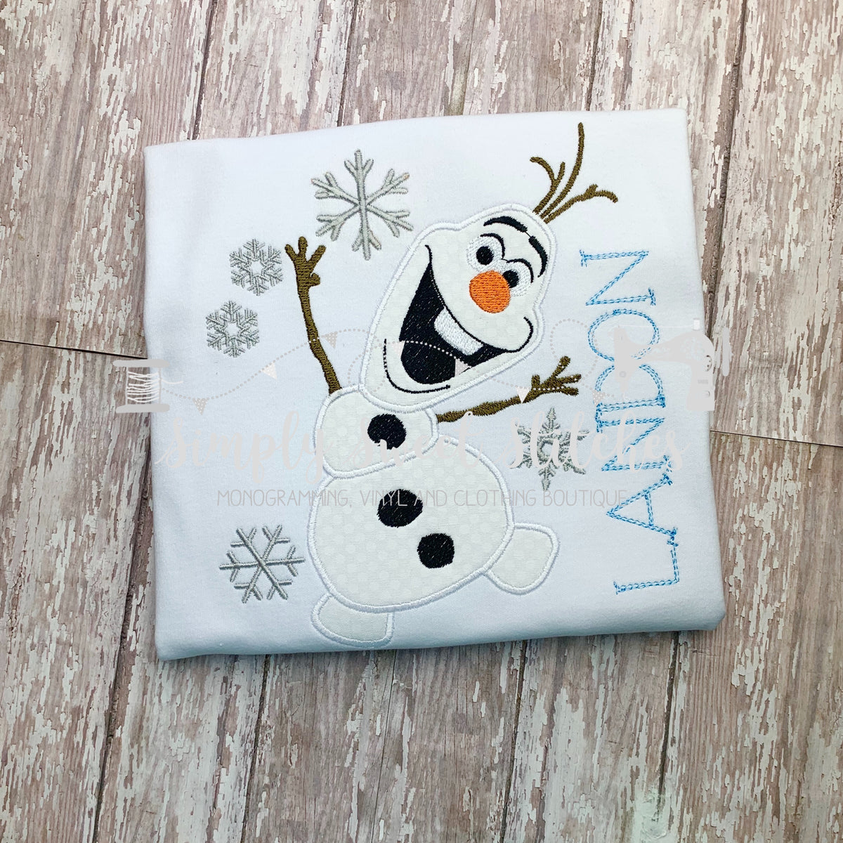 1735 - SNOWMAN FRIEND - APPLIQUE CHILD SHIRT