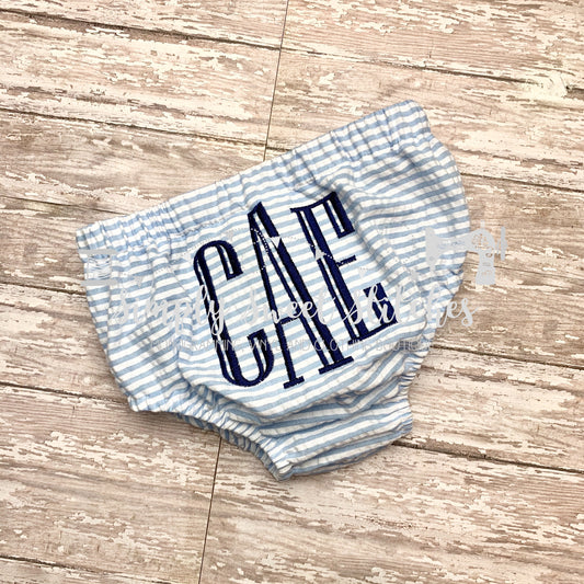 1209 - BOYS MONOGRAMMED - DIAPER COVER