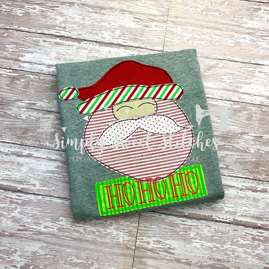 1227 - SANTA FACE - APPLIQUE CHILD SHIRT