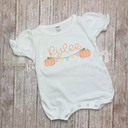 1246 - PUMPKIN BANNER - SKETCH CHILD SHIRT