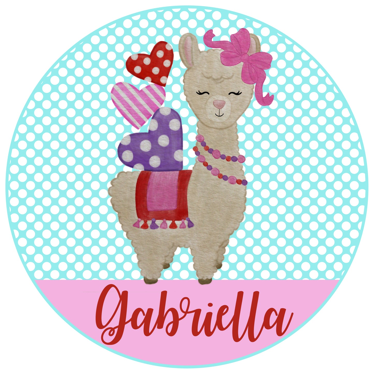 1062 - VALENTINES LLAMA - HEAT PRESS CHILD SHIRT