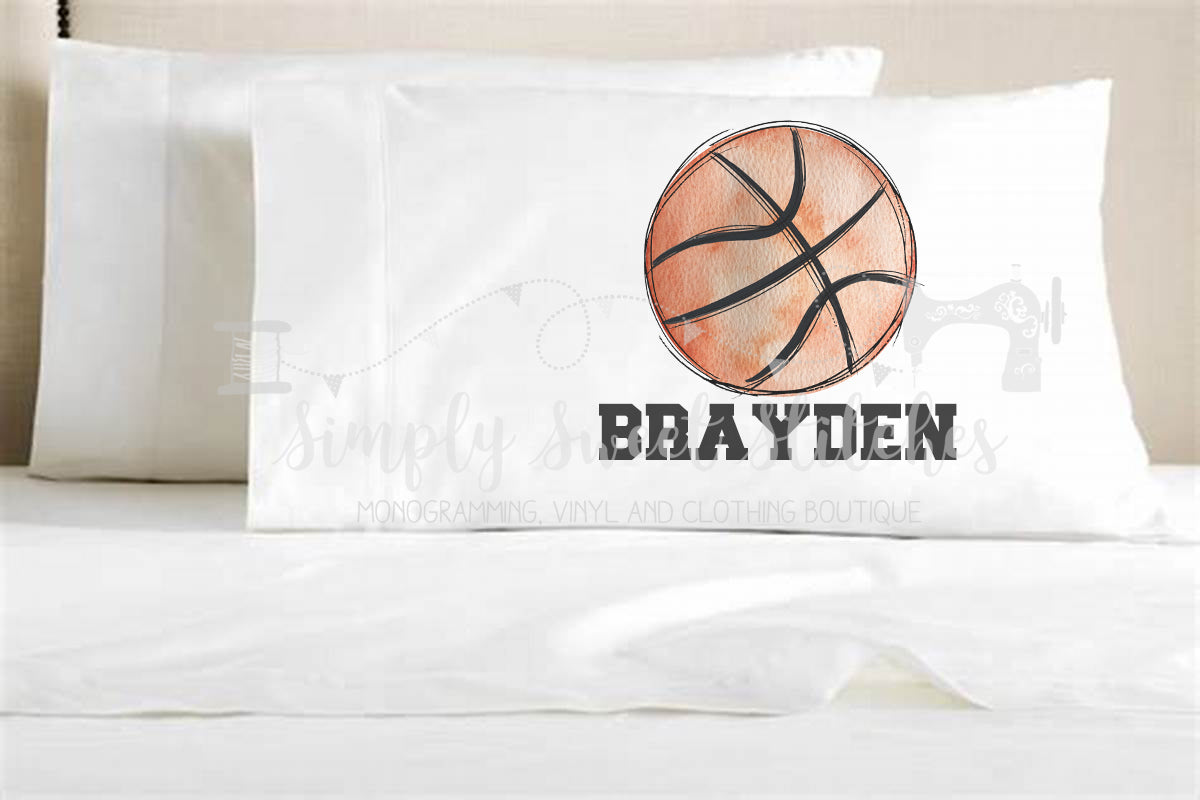 1897 - BASKETBALL HEAT PRESS - PILLOWCASE