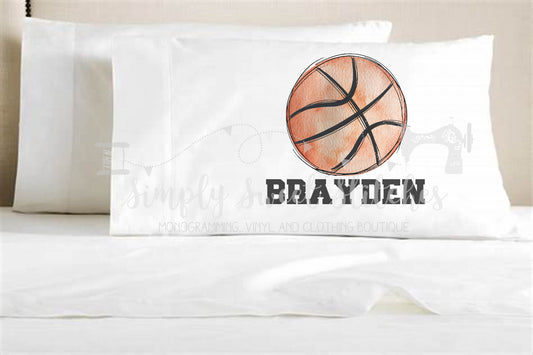 1455 - BASKETBALL - PILLOWCASE