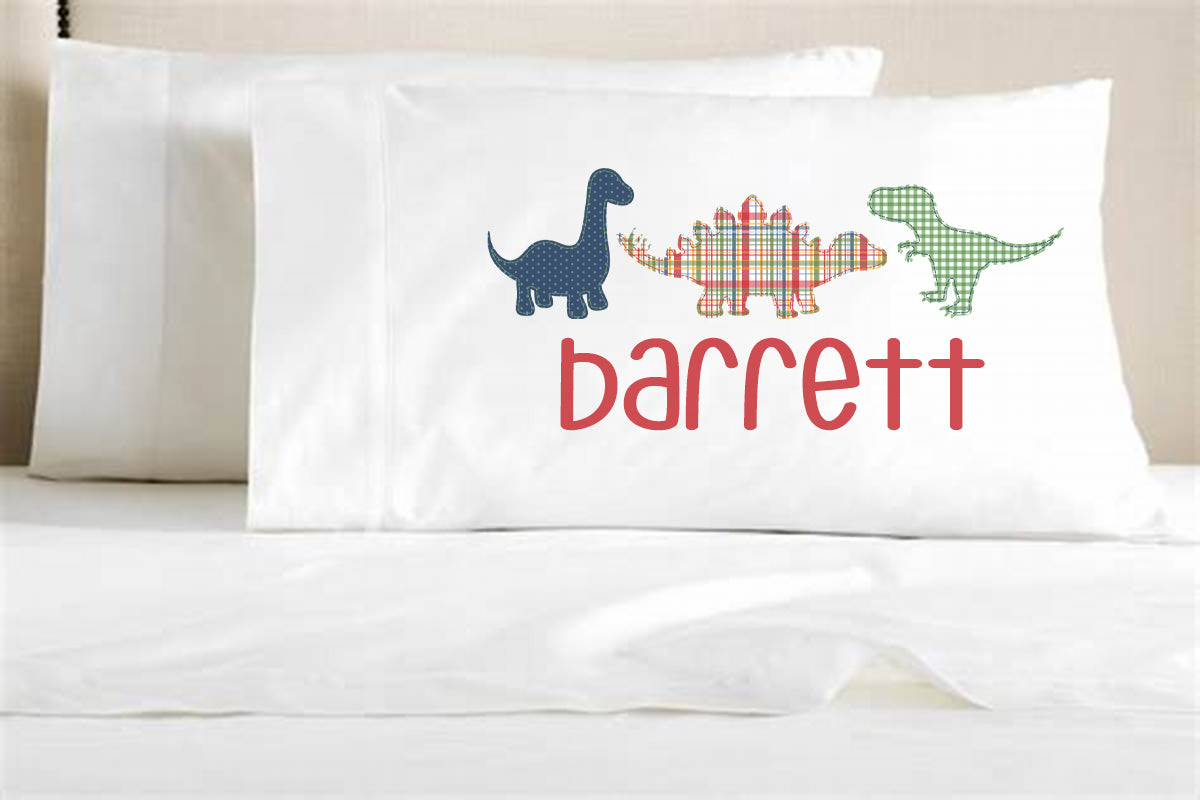 1368 - DINOSAUR TRIO - PILLOWCASE