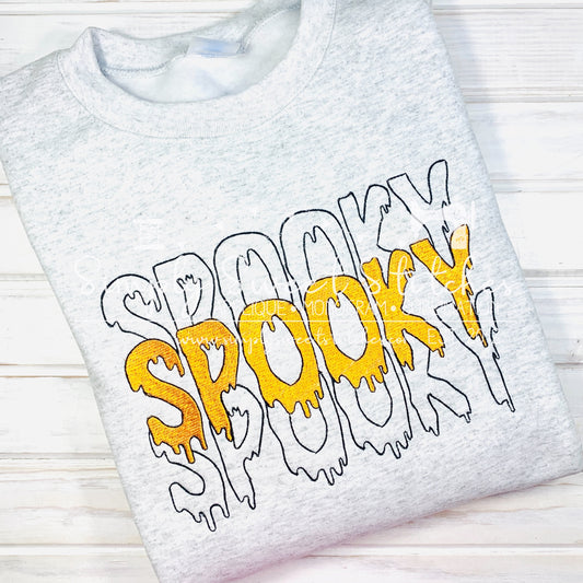 2161 - SPOOKY EMBROIDERY - ADULT SWEATSHIRT