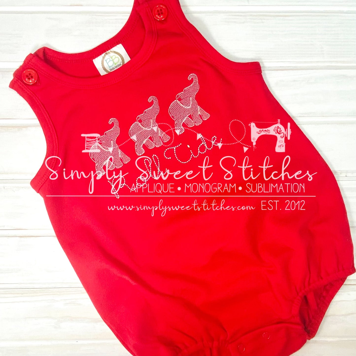 1119 - ELEPHANT TRIO - SKETCH CHILD SHIRT