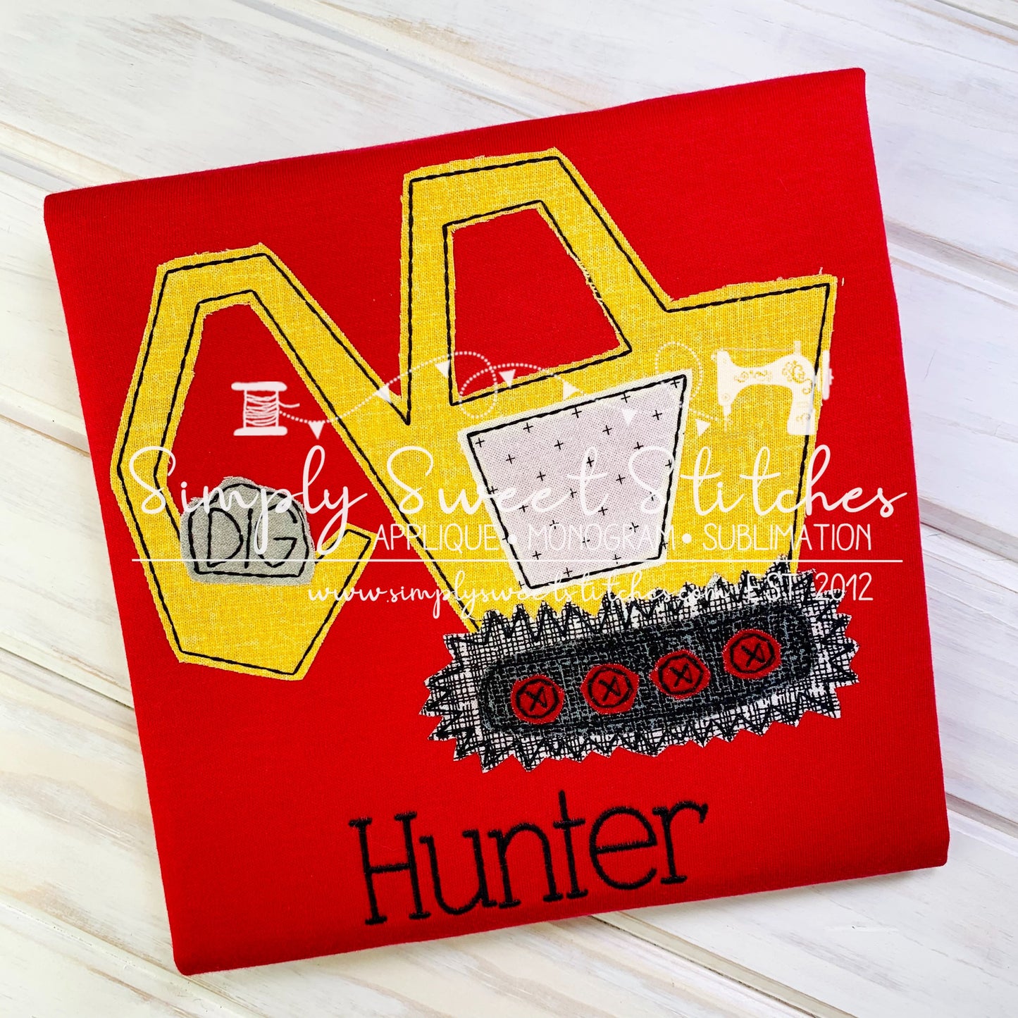 1564 - DIG - APPLIQUE CHILD SHIRT