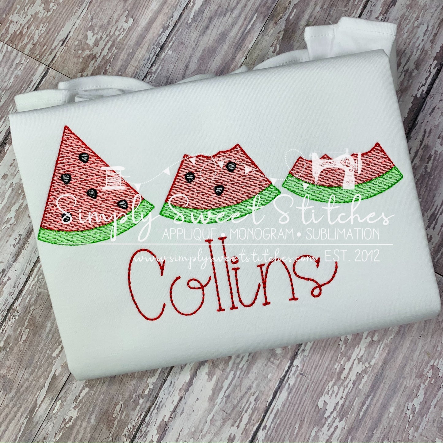 1653 - WATERMELON TRIO - SKETCH CHILD SHIRT