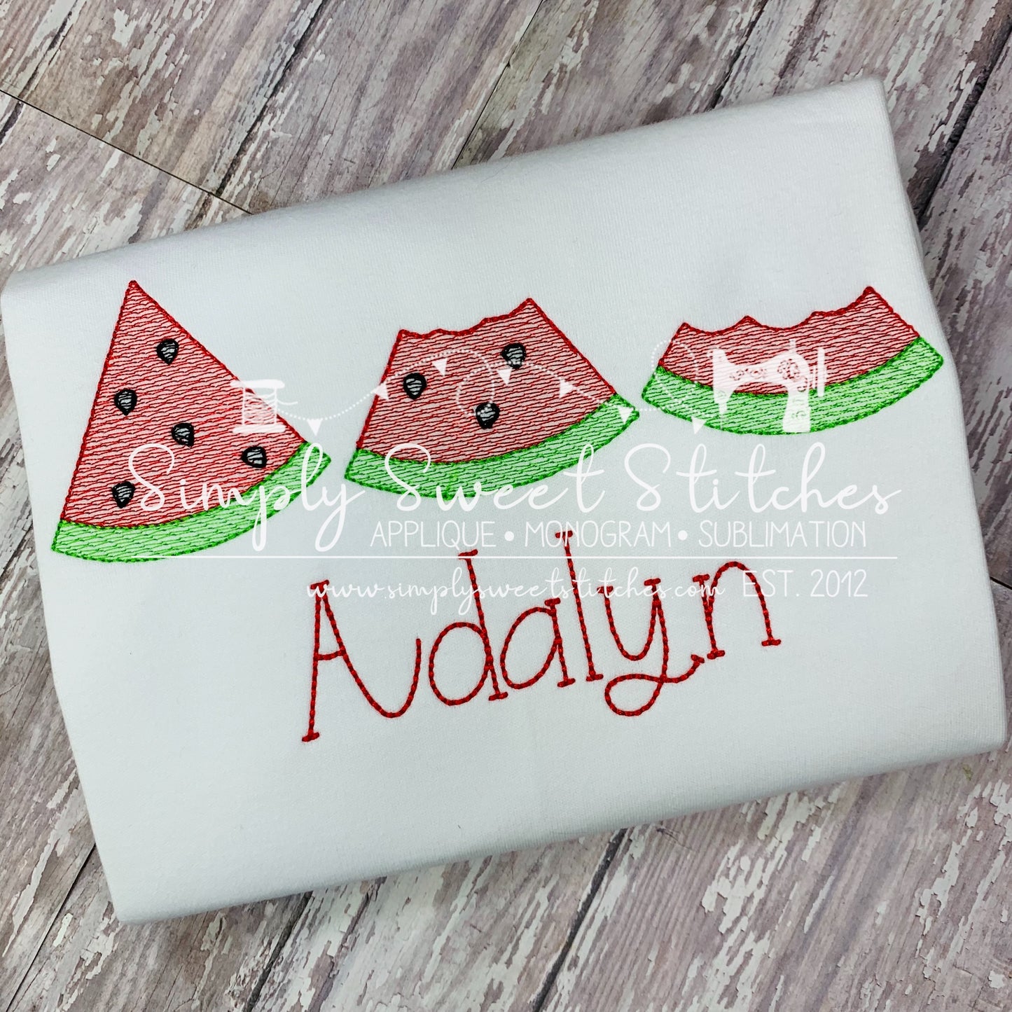 1653 - WATERMELON TRIO - SKETCH CHILD SHIRT