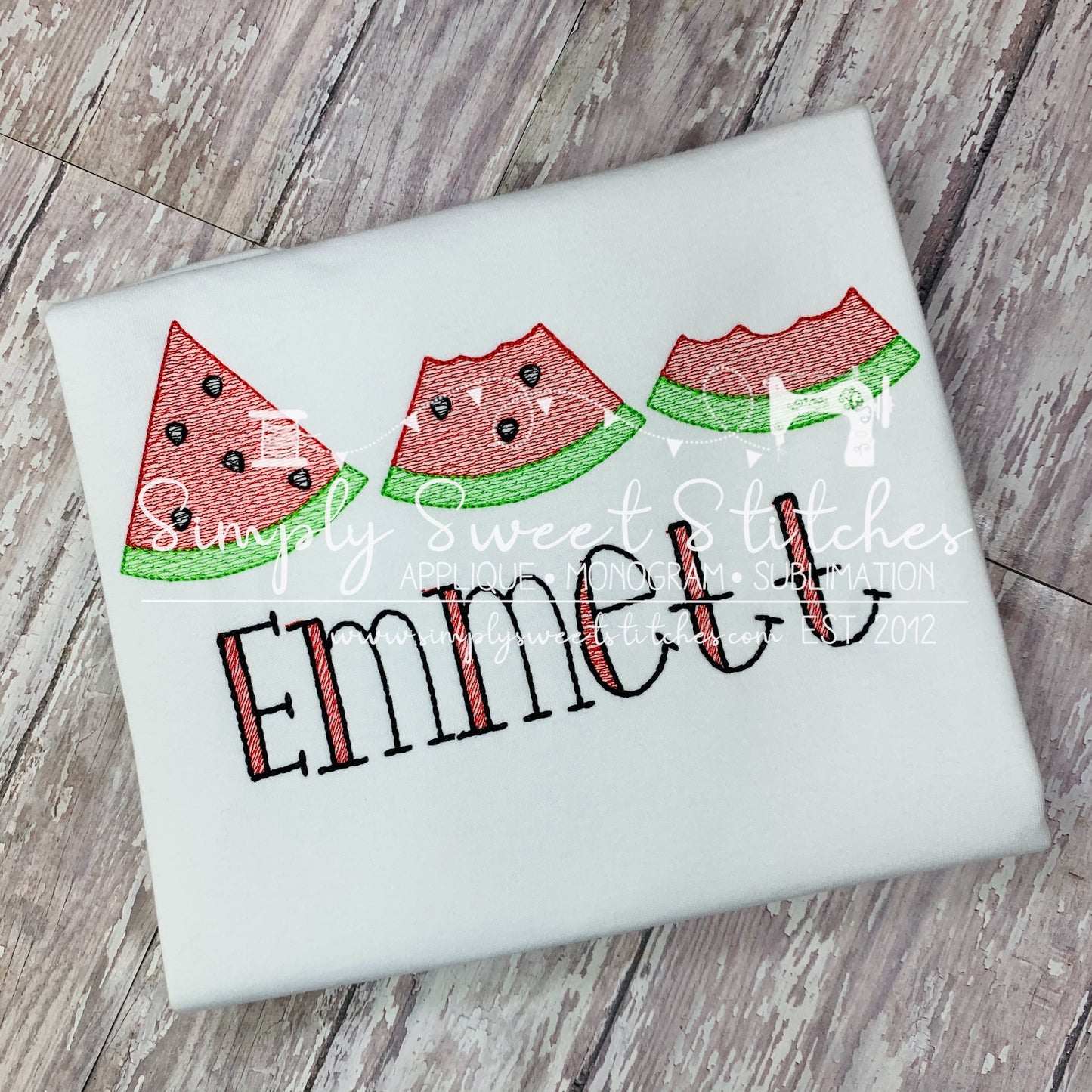 1653 - WATERMELON TRIO - SKETCH CHILD SHIRT