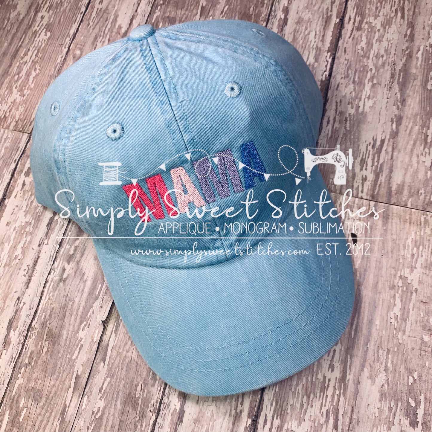 1695- MAMA - BASEBALL HAT