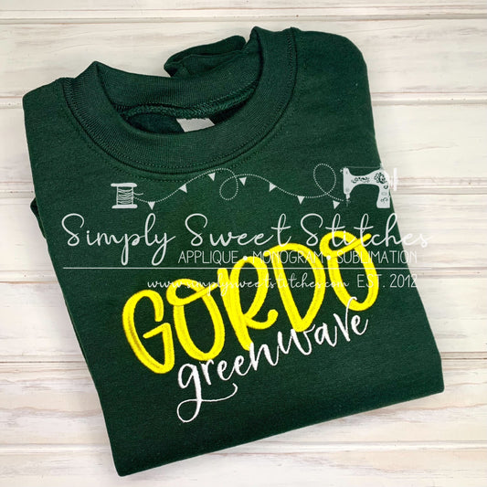 1898 - GORDO TEAM SPIRIT - EMBROIDERY ADULT SHIRT