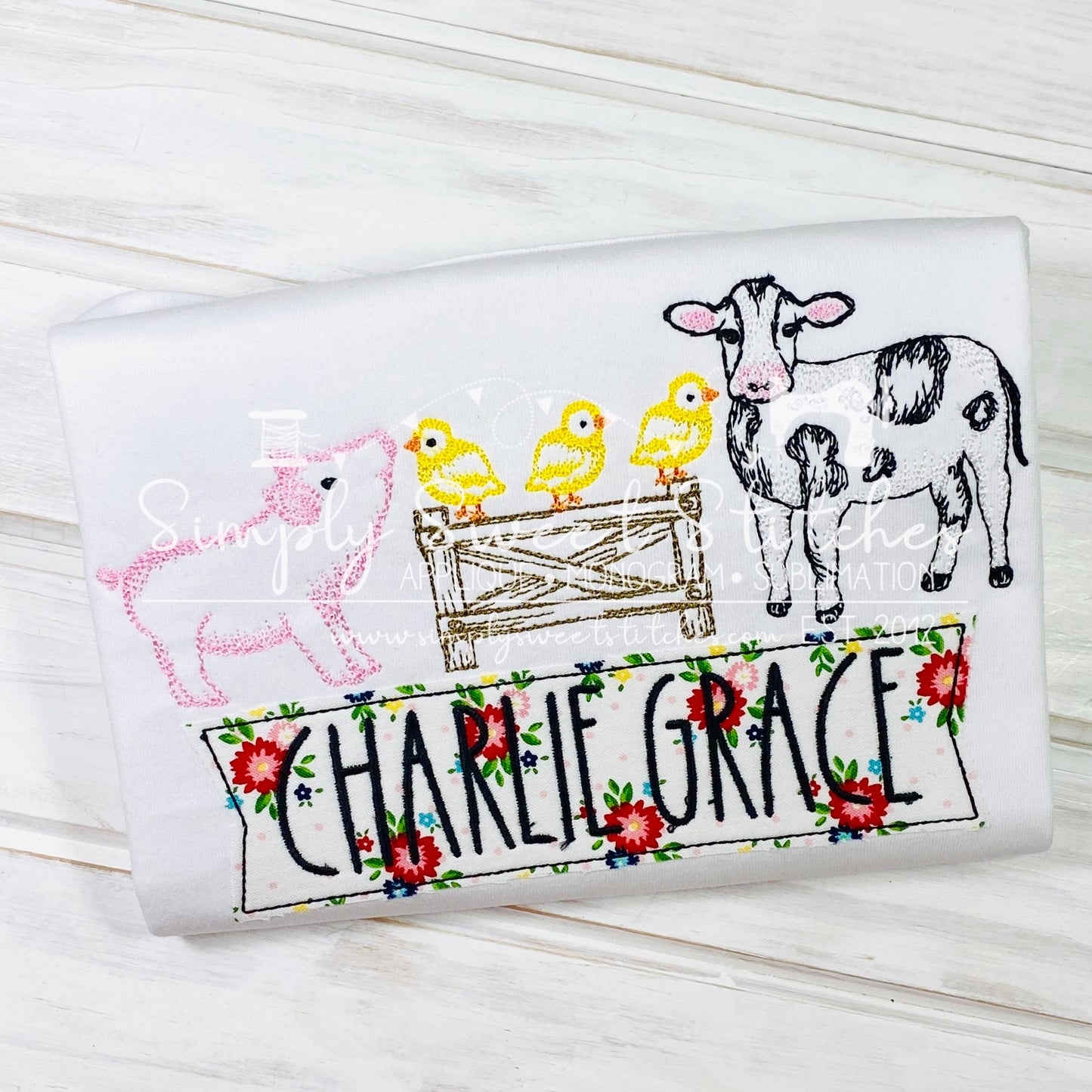 2098 - FARM SCENE - SKETCH CHILD SHIRT