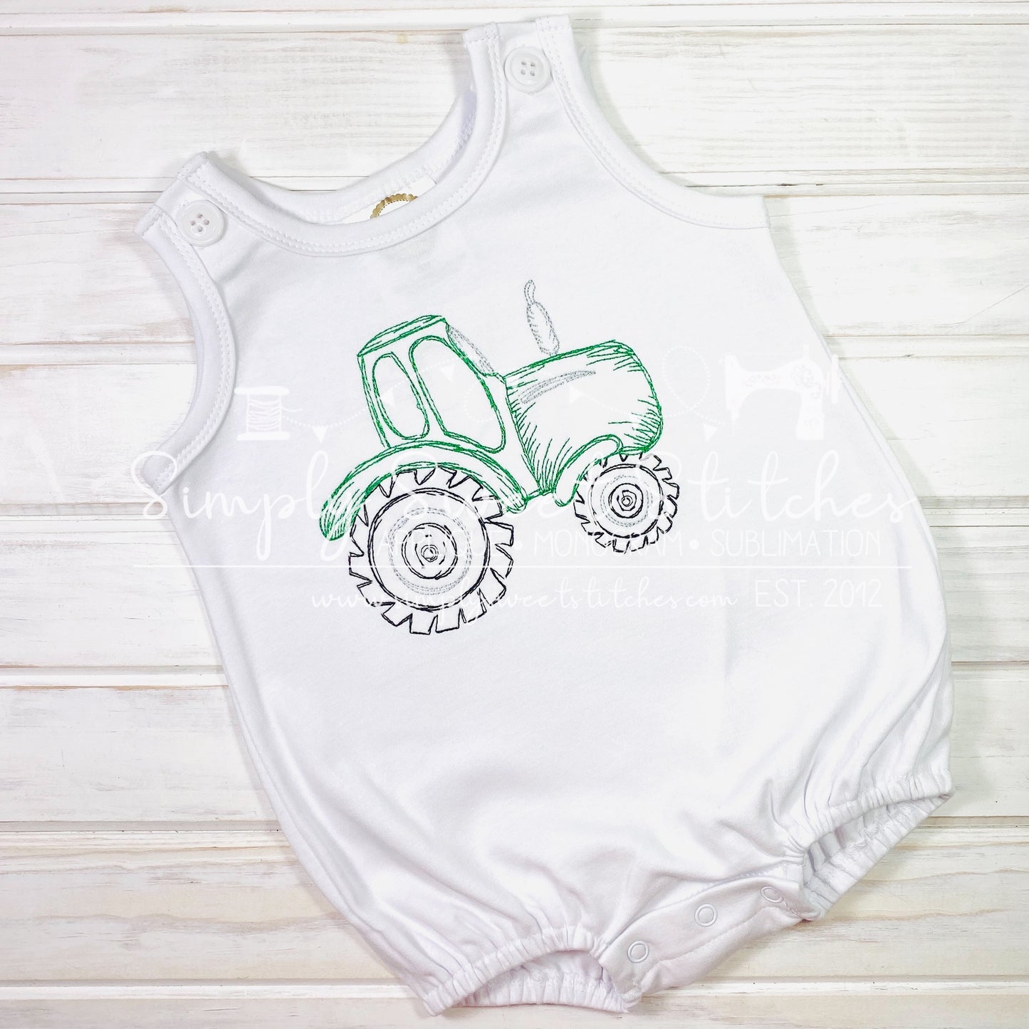 2099 - FARM TRACTOR - SKETCH CHILD SHIRT