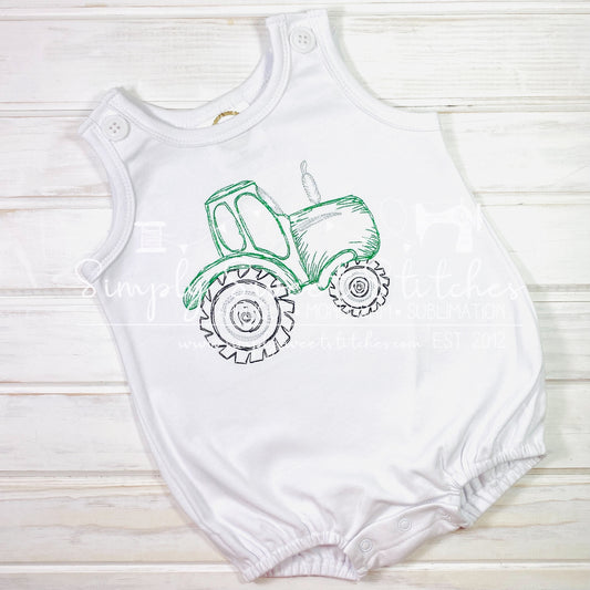 2099 - FARM TRACTOR - SKETCH CHILD SHIRT