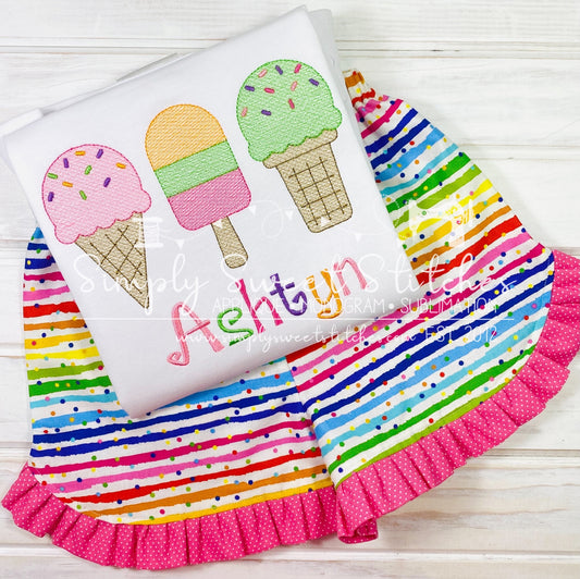 2018 - SUMMER TREATS TRIO - SKETCH CHILD SHIRT