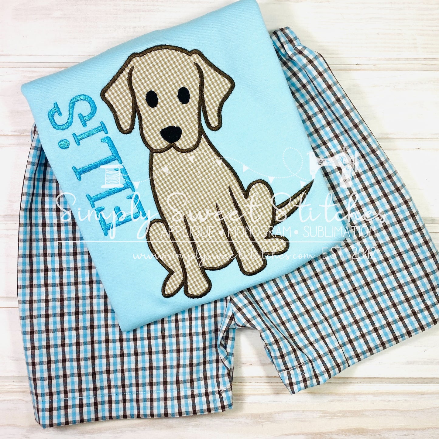 3068 - PUPPY DOG APPLIQUE - CHILD SHIRT