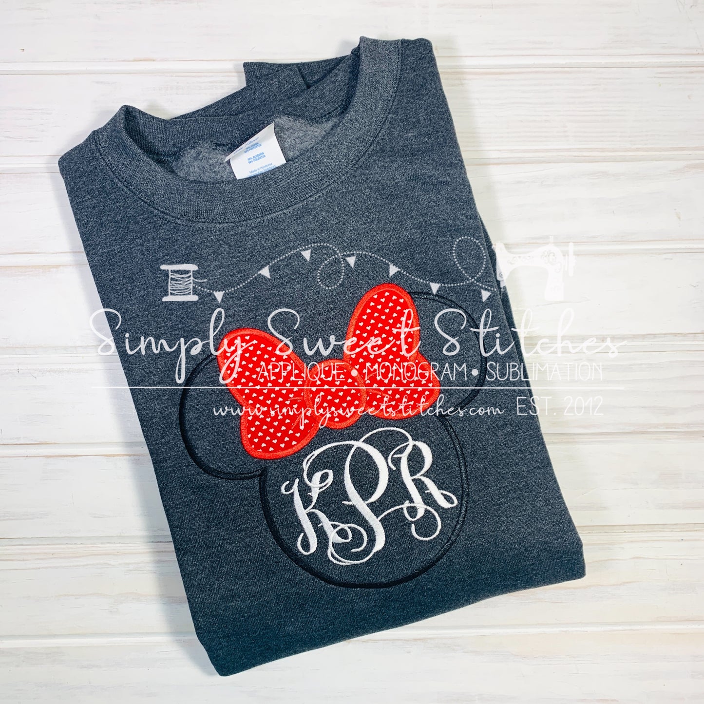 1943 - MISS MOUSE MONOGRAM - ADULT SHIRT