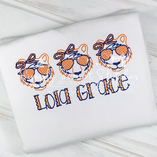 1748 - TIGER TRIO - SKETCH CHILD SHIRT