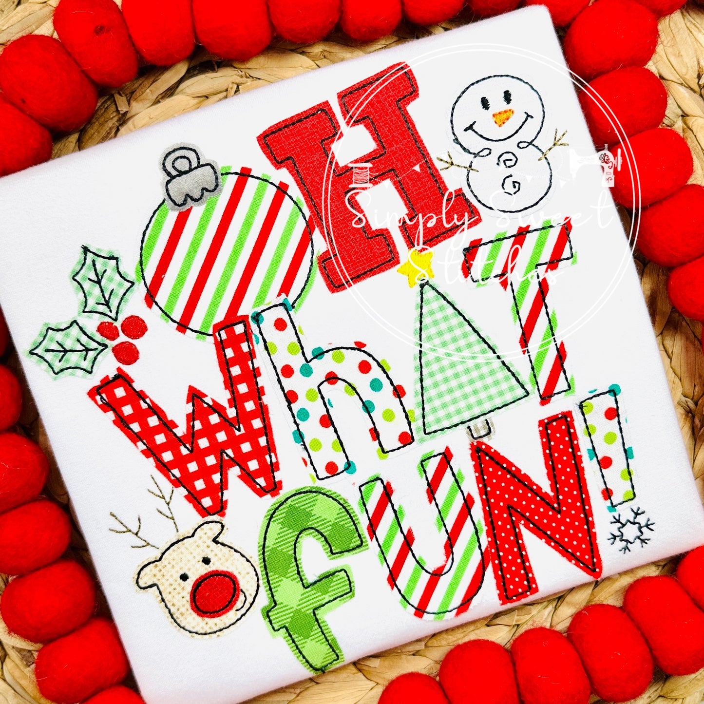 2431 - OH WHAT FUN - APPLIQUE CHILD SHIRT