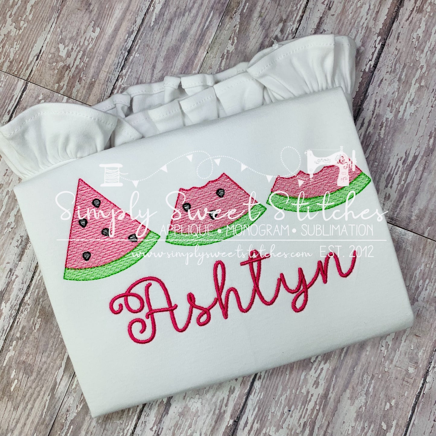 1653 - WATERMELON TRIO - SKETCH CHILD SHIRT