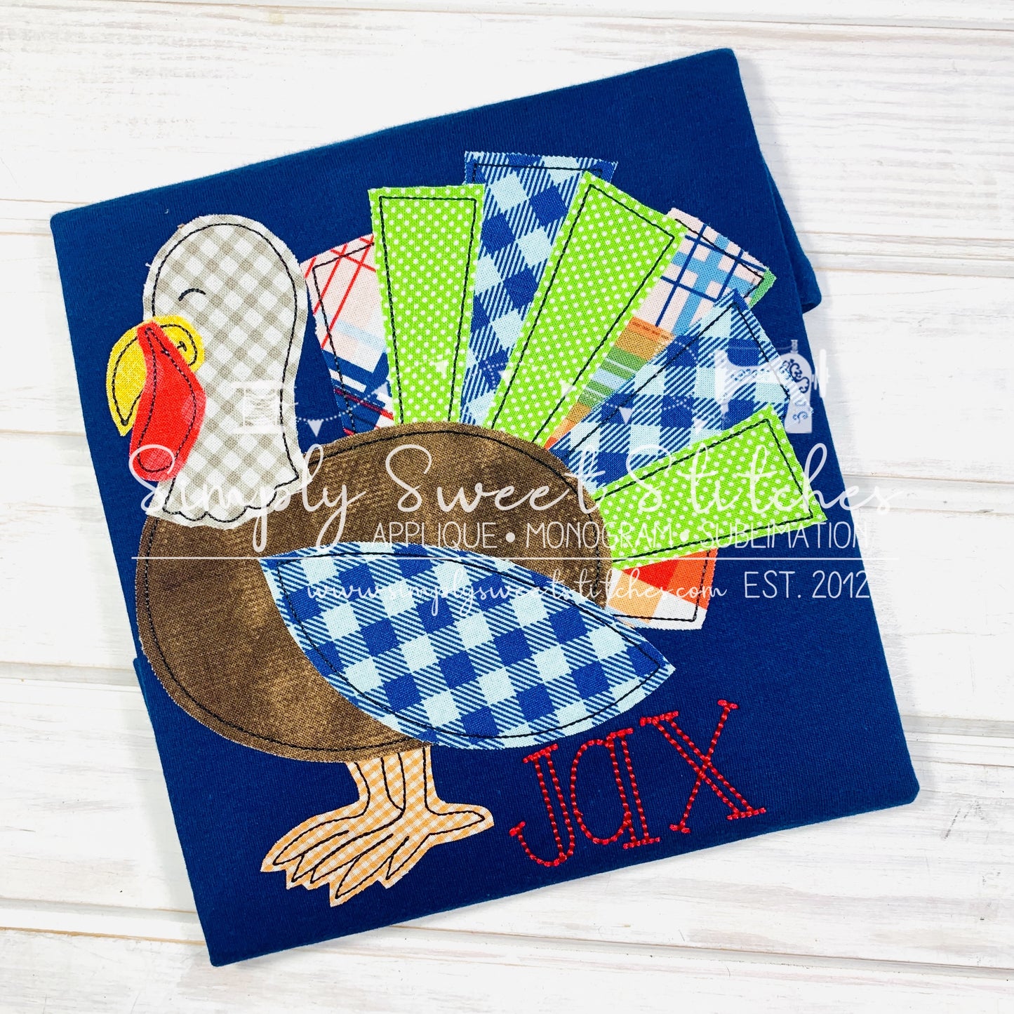 1192 - TOM TURKEY - APPLIQUE CHILD SHIRT