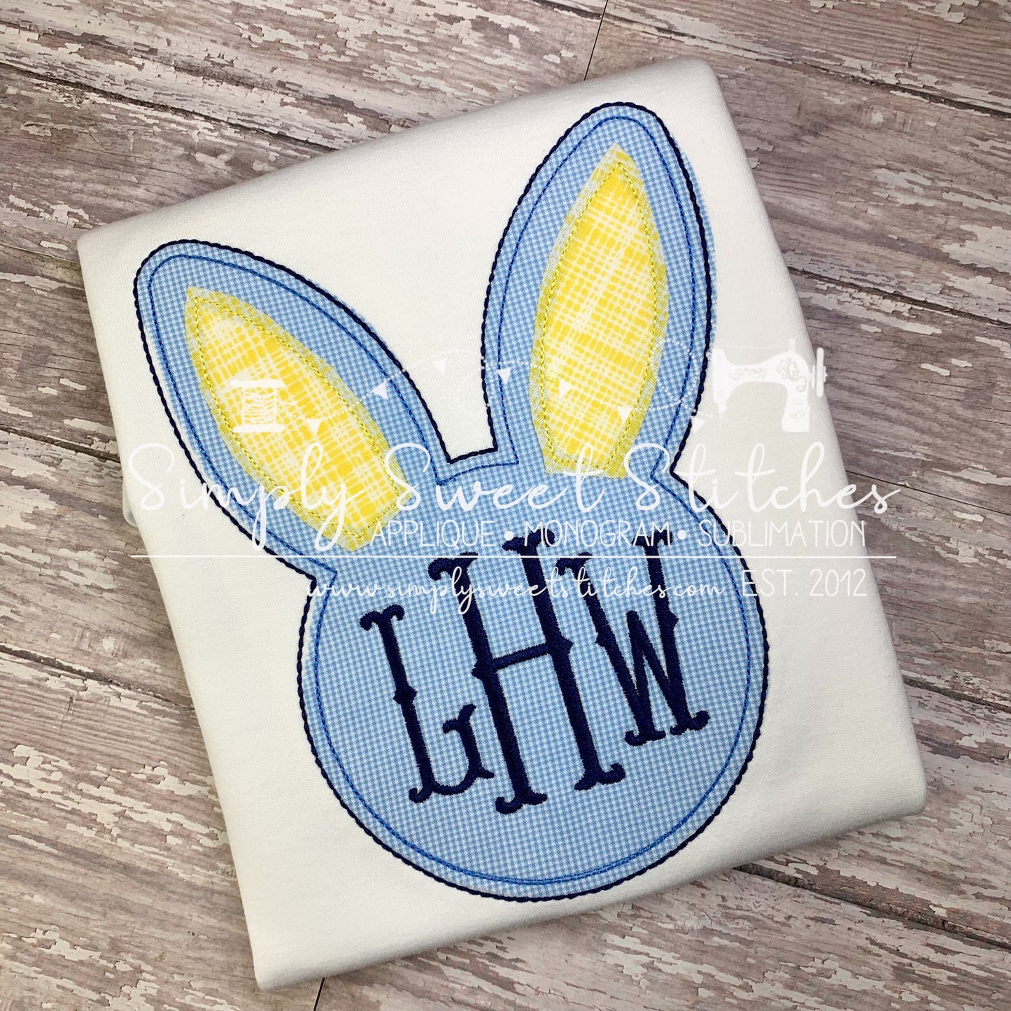 1509 - BOY BUNNY FACE - APPLIQUE CHILD SHIRT