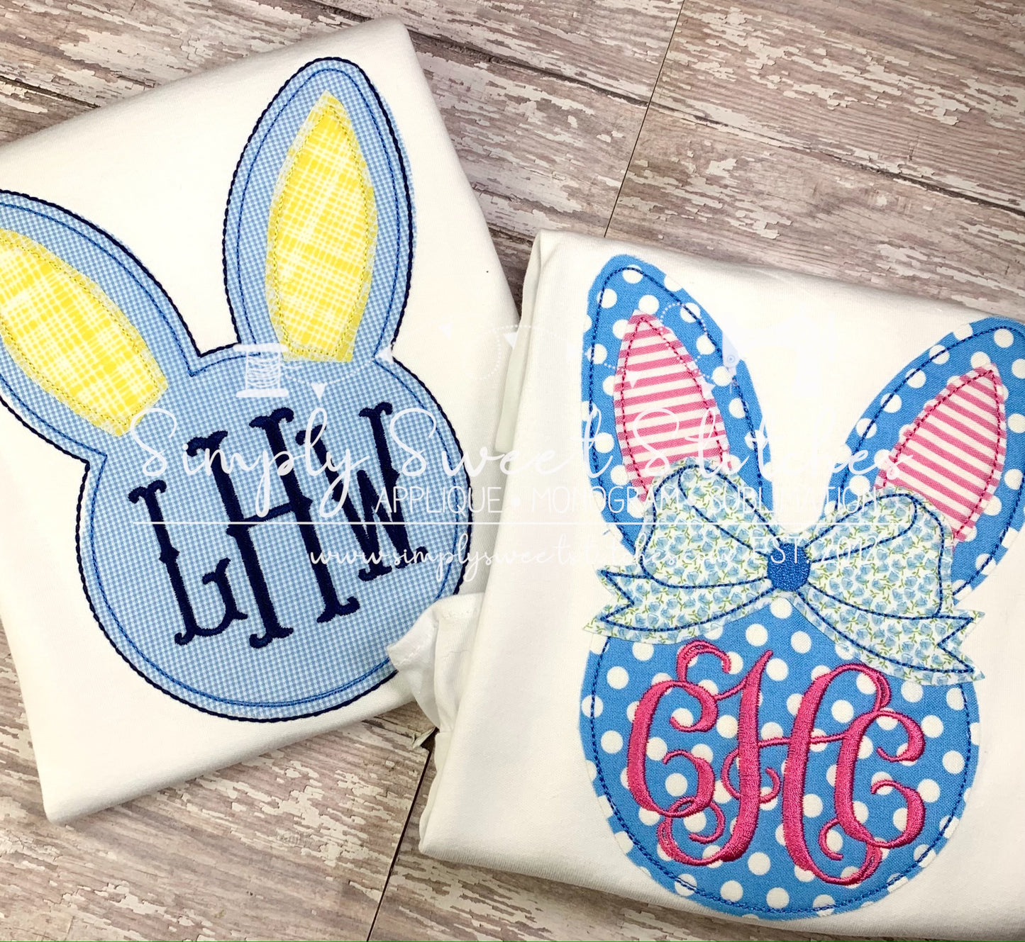 1509 - BOY BUNNY FACE - APPLIQUE CHILD SHIRT
