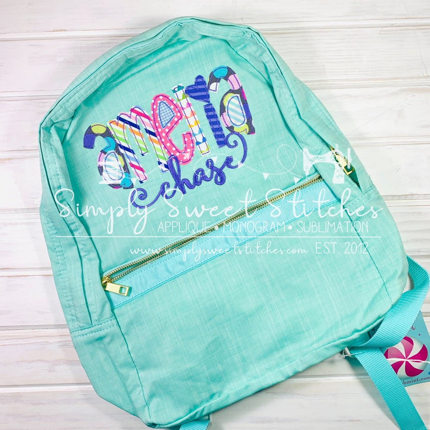 1133 - GIRL NAME - APPLIQUE BACKPACK