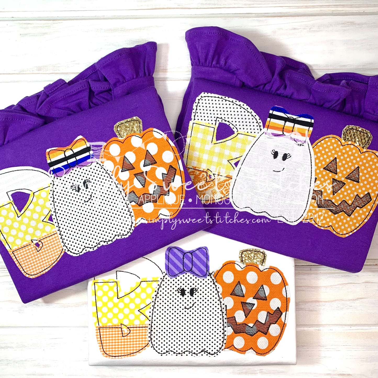 1817 -BOO - APPLIQUE CHILD SHIRT