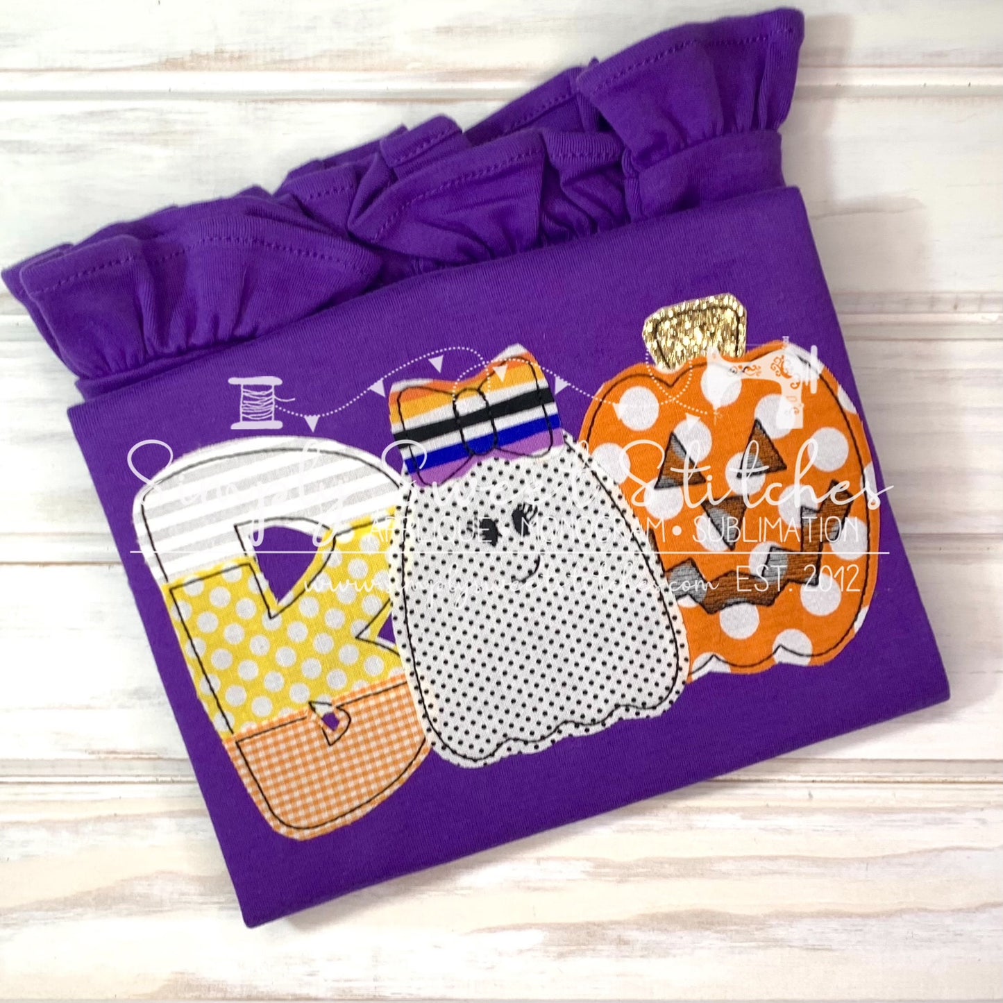 1817 -BOO - APPLIQUE CHILD SHIRT