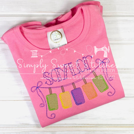 1727 - GIRL POPSICLE STRING - SKETCH CHILD SHIRT