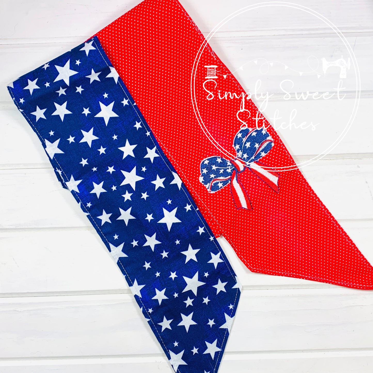 2301 - PATRIOTIC BOW - WREATH SASH