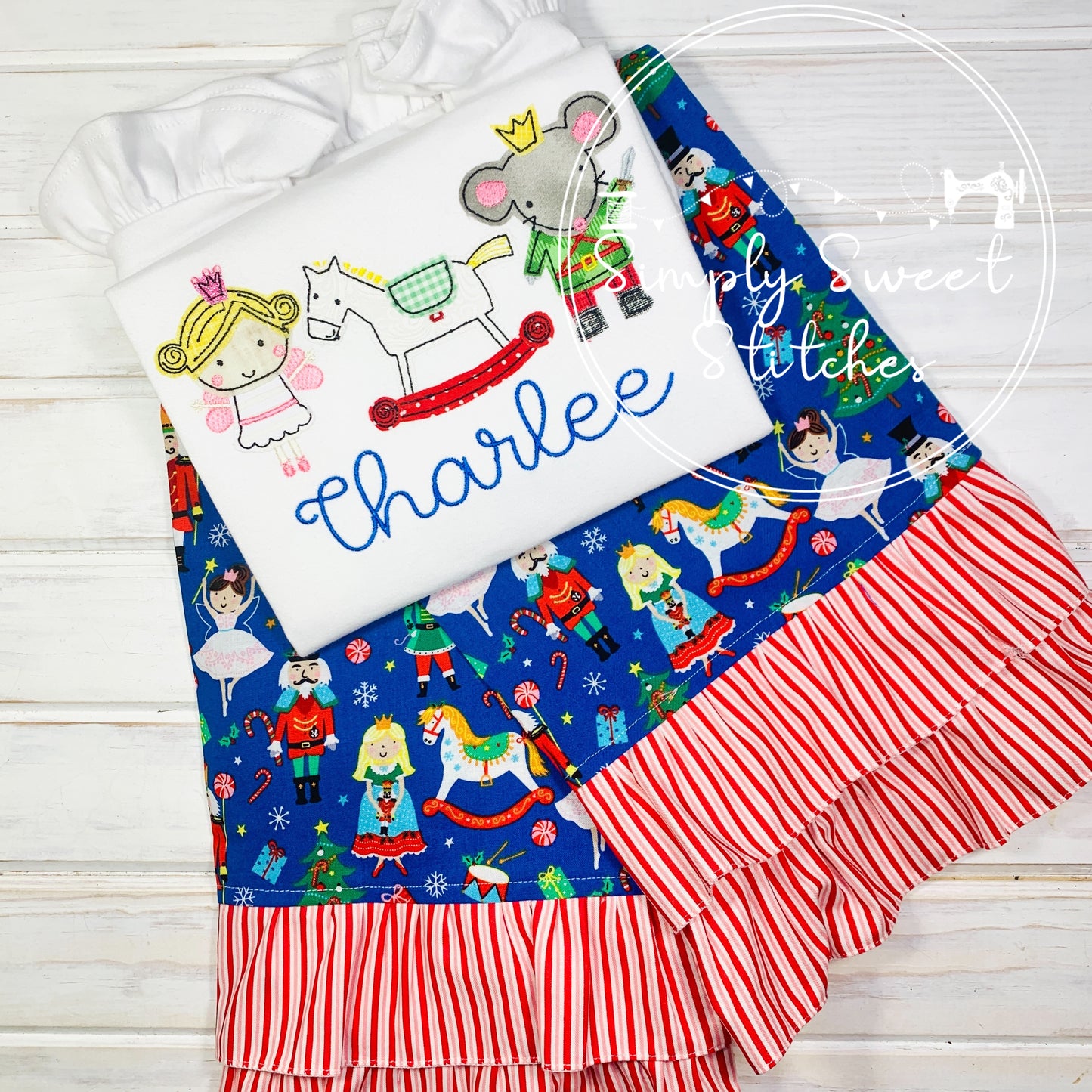 2167 - NUTCRACKER - PICK YOUR OWN DESIGN - APPLIQUE CHILD SHIRT