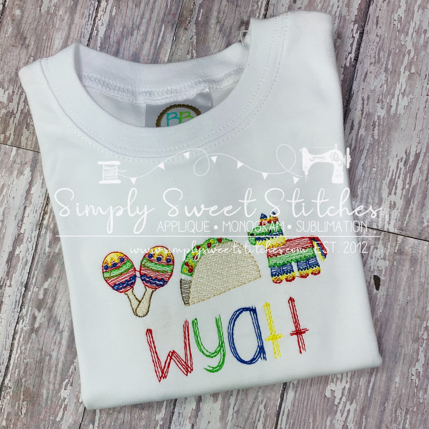 1681 - CINCO DE MAYO FIESTA - SKETCH CHILD SHIRT