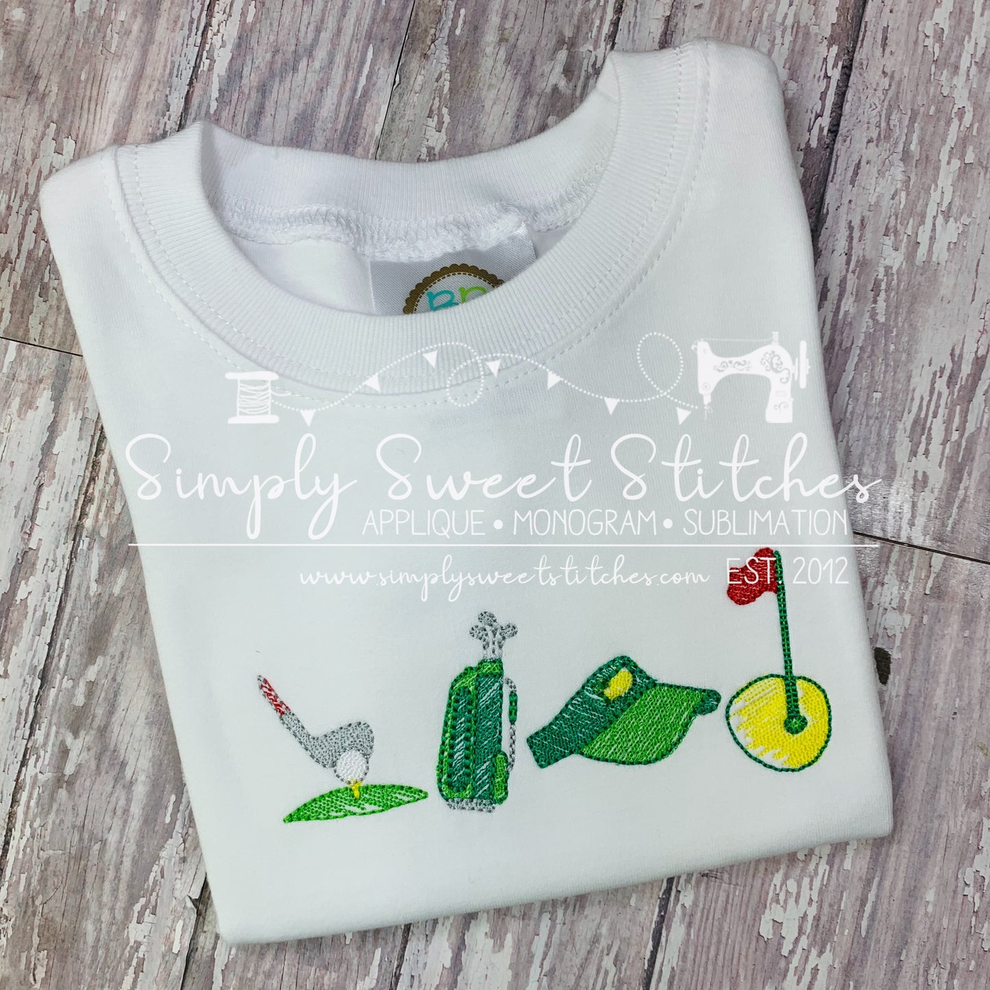 1682 - GOLF LINEUP - SKETCH CHILD SHIRT