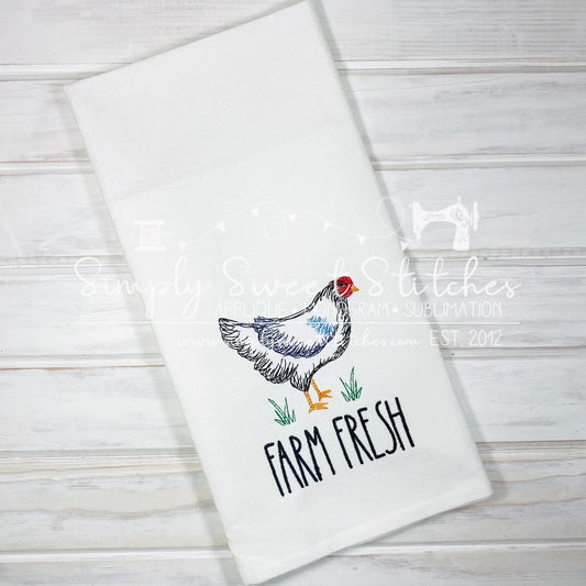2055 - FARM FRESH CHICKEN - KITCHEN TOWEL