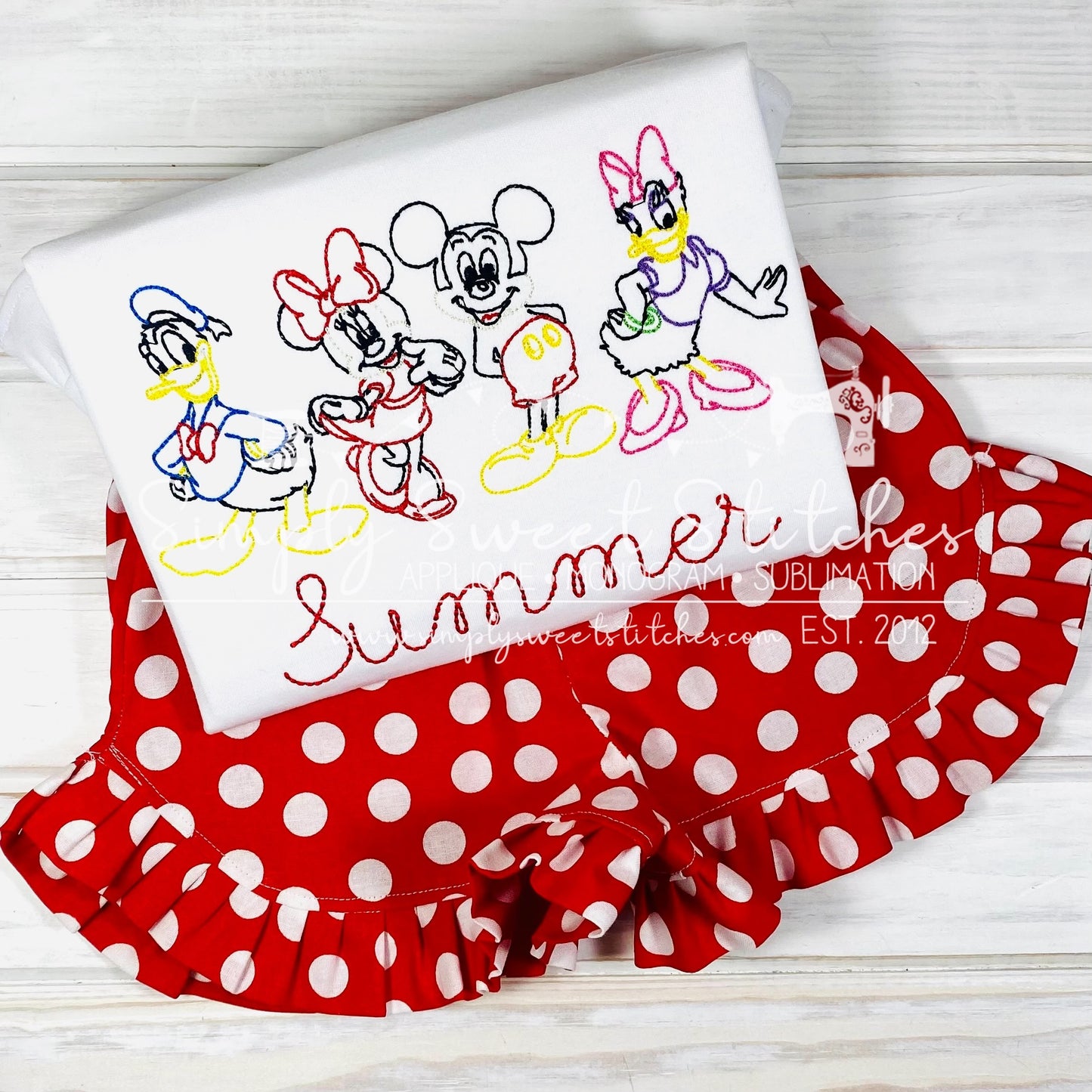 1800 - MOUSE FRIENDS - SKETCH CHILD SHIRT