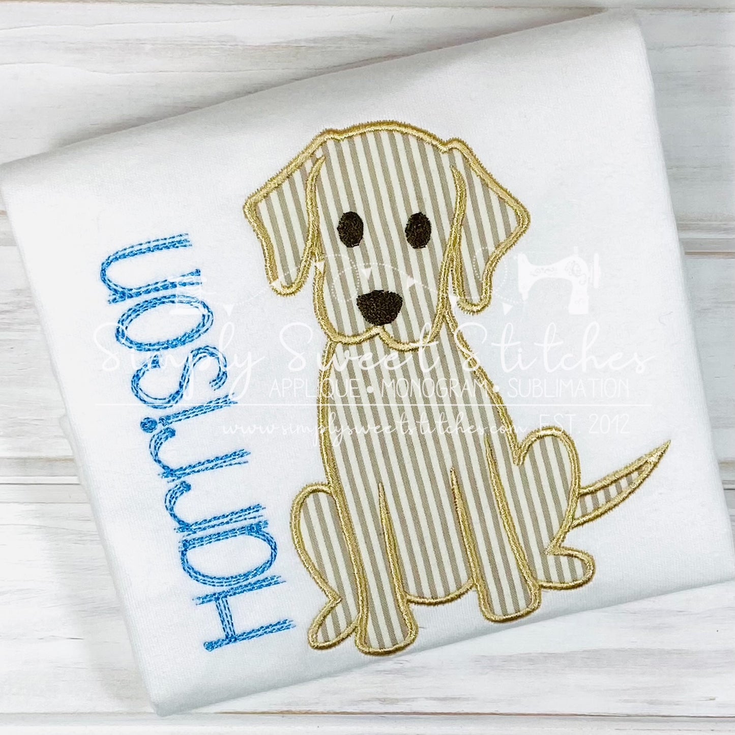 3068 - PUPPY DOG APPLIQUE - CHILD SHIRT