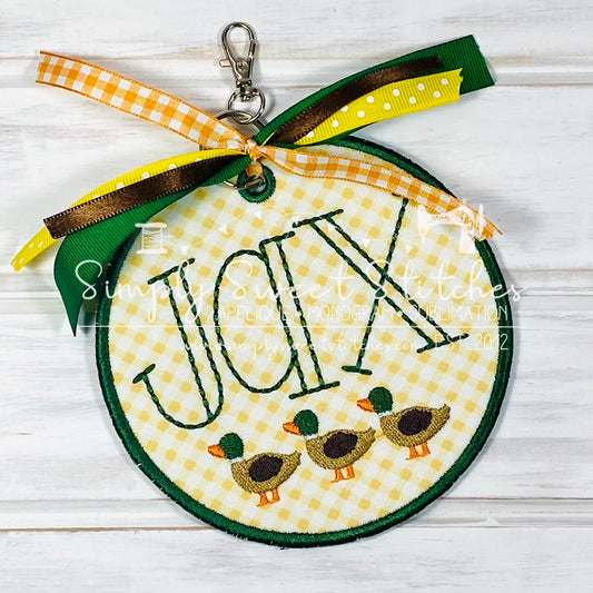 2054 - DUCK TRIO - BAG TAG