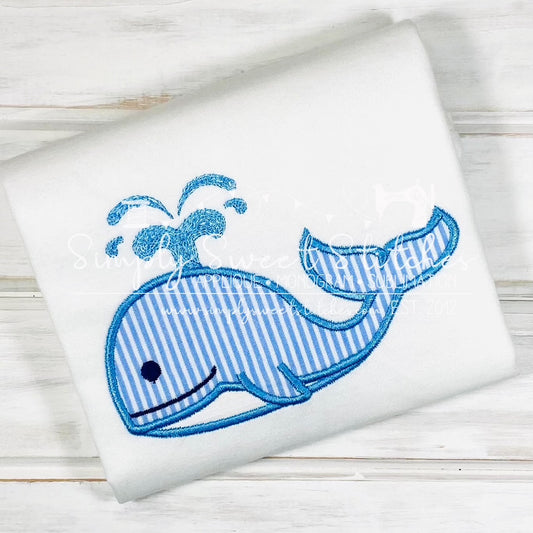 2059 - WHALE - APPLIQUE CHILD SHIRT