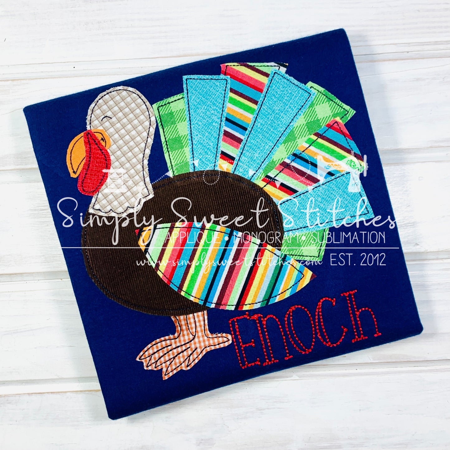1192 - TOM TURKEY - APPLIQUE CHILD SHIRT