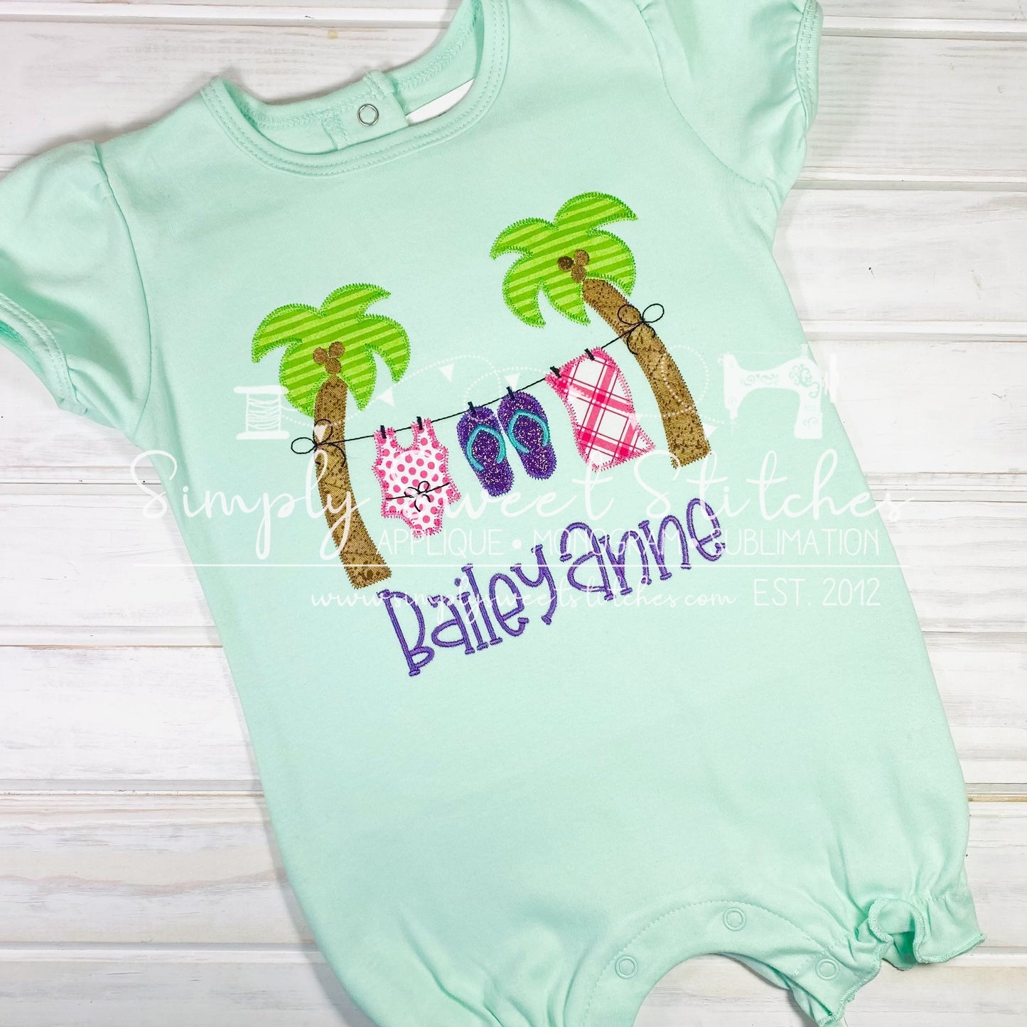 1984 - SUMMER CLOTHES LINE - APPLIQUE CHILD SHIRT