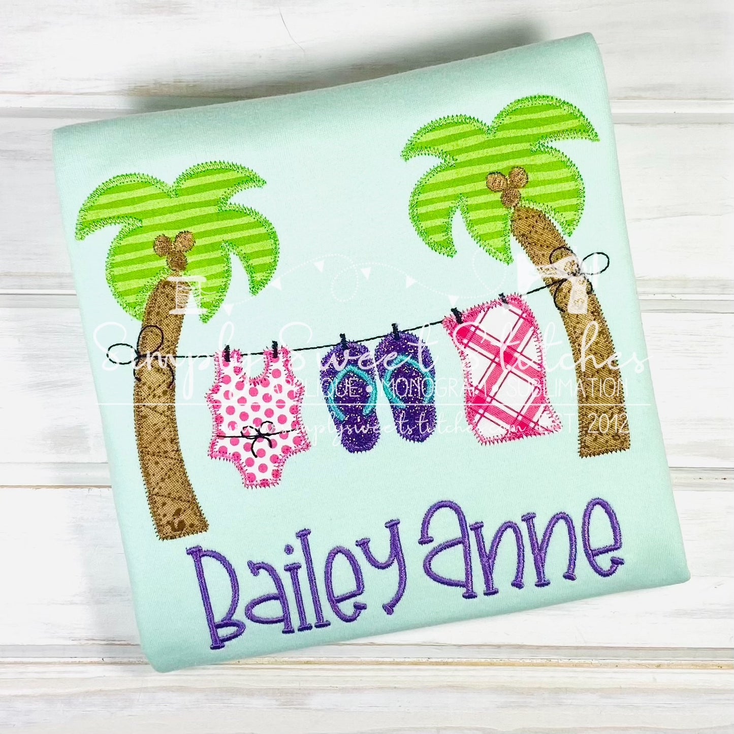 1984 - SUMMER CLOTHES LINE - APPLIQUE CHILD SHIRT